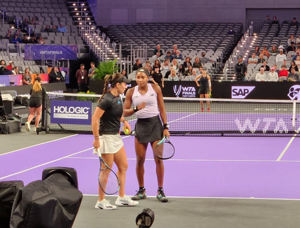 Coco Gauff and Jess Pegula at the 2022 WTA Finals