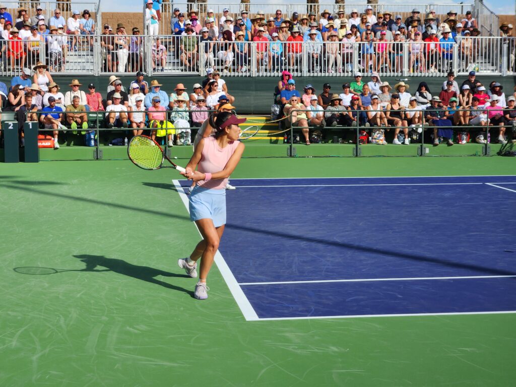 WTA doubles player Hsieh Su Wei at Indian Wells